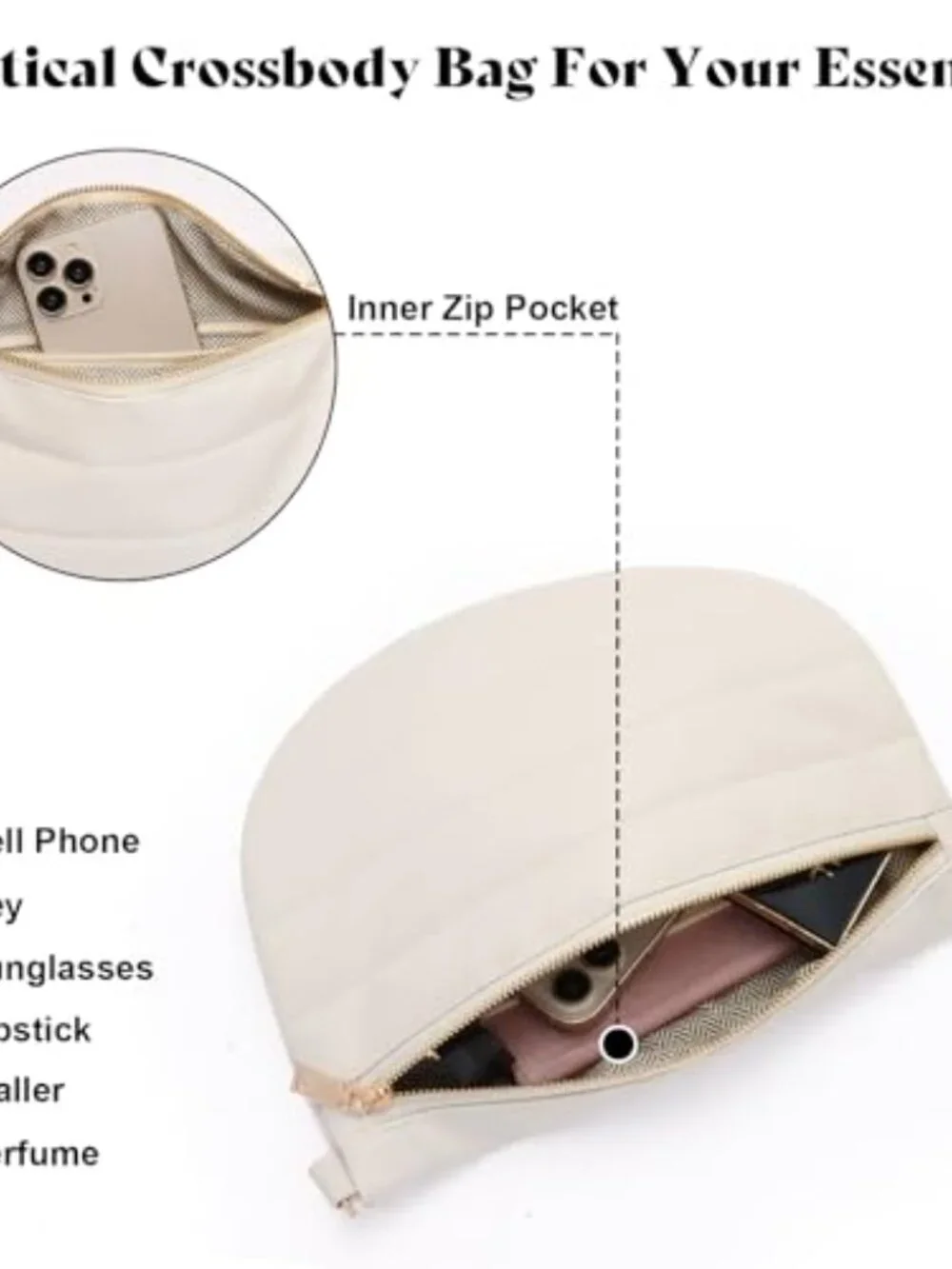 Quilted PU Leather Puffer Belt Bag Crossbody Fanny Pack Bum Bag Adjustable